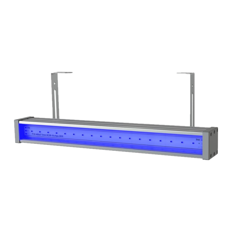 Архитектурный (фасадный) светильник RSD Барокко (RSD-8002.0500.0010-BL.111111 10Вт 500мм синий прозрачный)