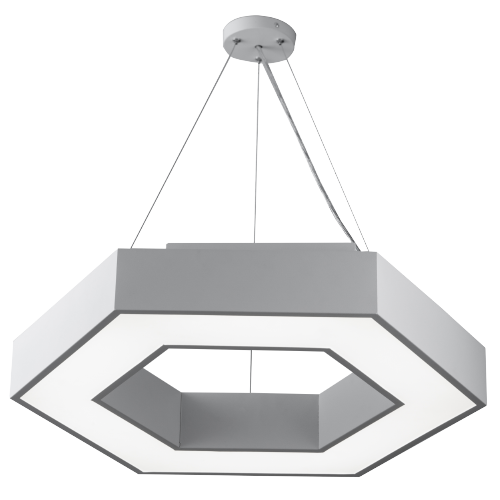 Светодиодный светильник Geometria HEXAGON (SPO-124-W-40K-051 51Вт 4000К 3900Lm IP40 800x800x80 белый)